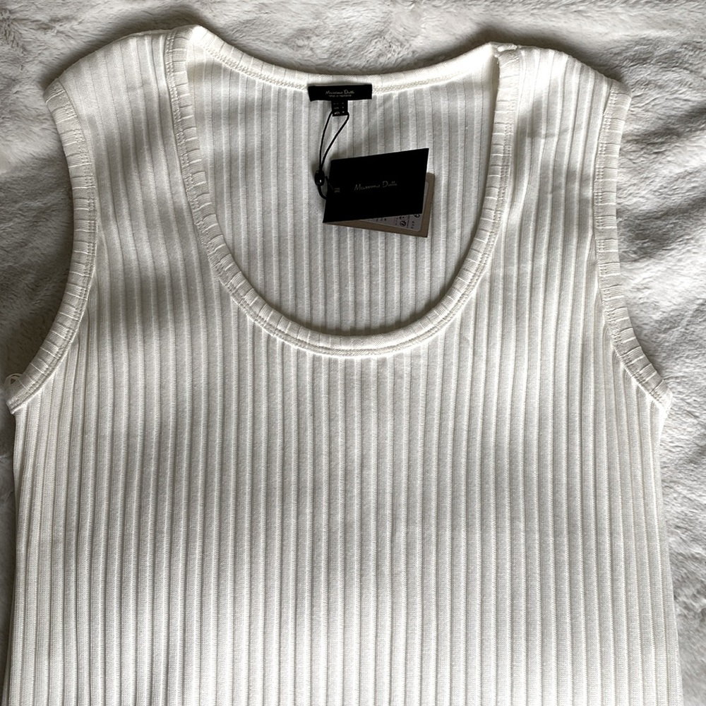 NWT Massimo Dutti off-white dress - Picture 5 of 8